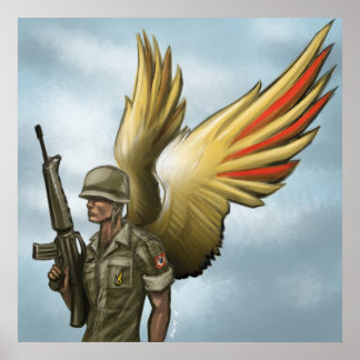 Póster Vietnam airborne forever