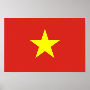 Póster Vietnam - Bandera Vietnamita