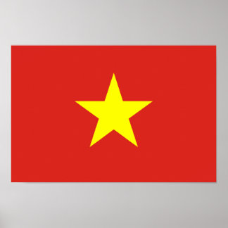 Póster Vietnam - Bandera Vietnamita