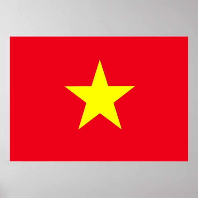 Póster Vietnam Flag (Frente)