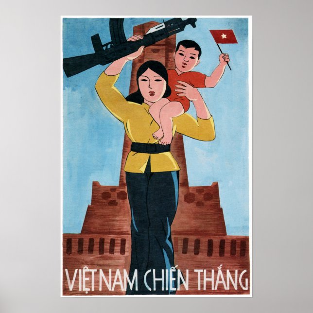 Póster ¡VIETNAM GANA! Propaganda de la Guerra Vietnam en  (Frente)