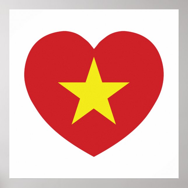 Póster Vietnam Heart Flag (Frente)