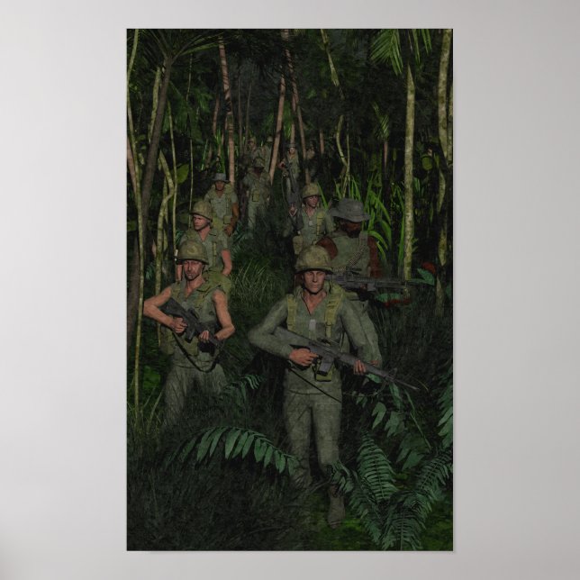 Póster Vietnam: Patrulla de la Selva (Frente)
