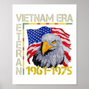 Póster Vietnam Veteran Era 1961 1975 Monumento a la Bande