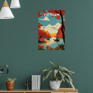 Póster Vietnam Vintage