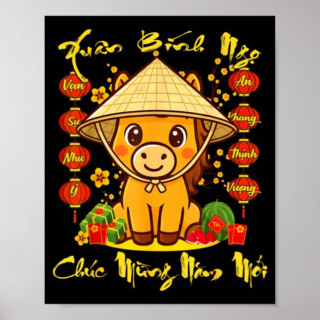 Póster Vietnamese Lunar New Year - Tet 2026 Year Of The H (Frente)