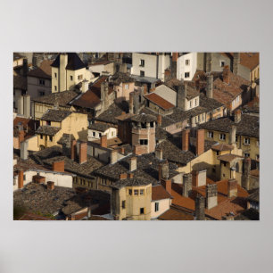 Póster Vieux Lyon (Lyon Antiguo), Francia
