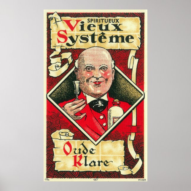 Póster Vieux Systeme Wine LabelEurope (Frente)