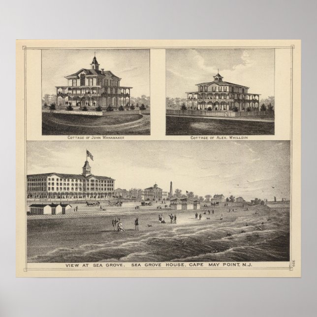 Póster View at Sea Grove, Cape May Point (Frente)