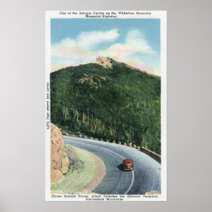 Póster View of a Hairpin Curve on the Memorial Hwy