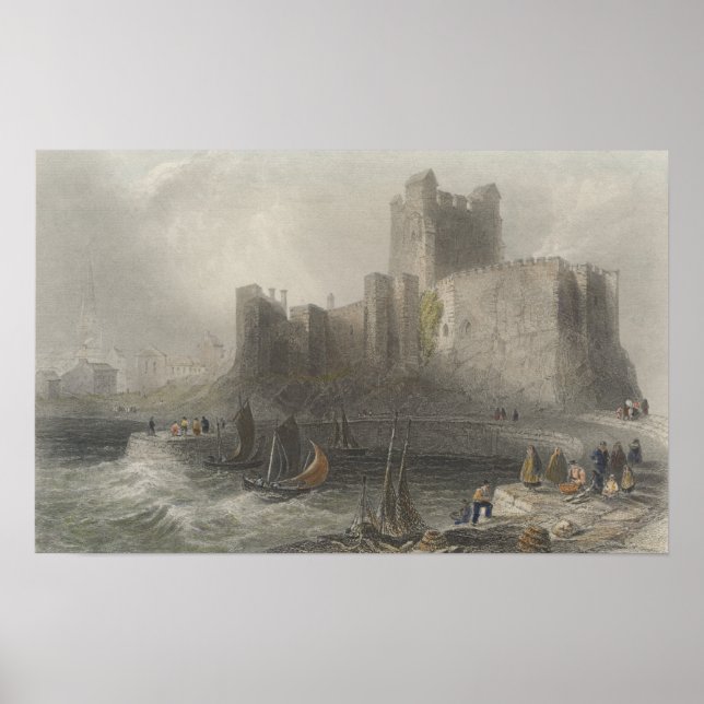 Póster View of Carrifergus Castle (Frente)