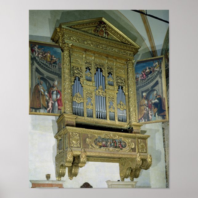 Póster View of church organ, c.1590 (Frente)
