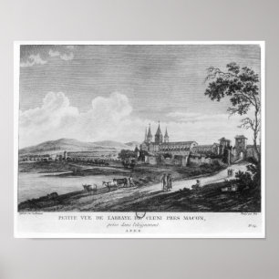 Póster View of Cluny Abbey