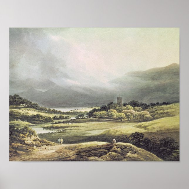 Póster View of Dunloe Castle, Killarney, 1805 (Frente)
