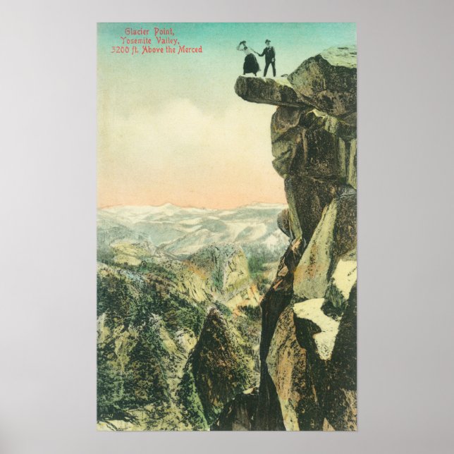 Póster View of Glacier Point Looking Over Yosemite (Frente)
