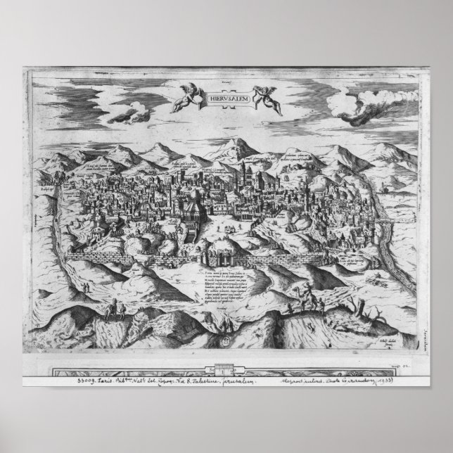 Póster View of Jerusalem, 1570 ? (Frente)