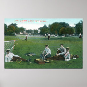 Póster View of Lincoln Park Tennis GroundsChicago, IL