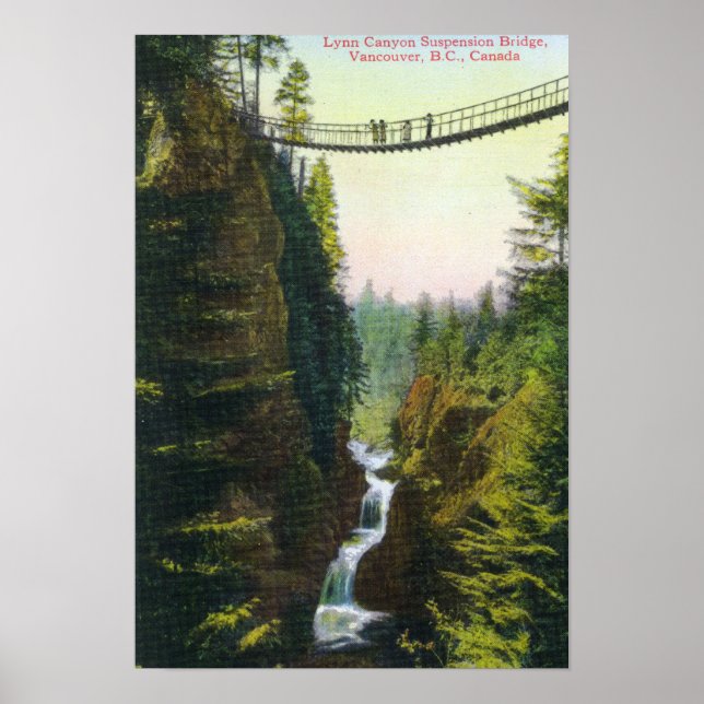 Póster View of Lynn Canyon Suspension Bridge (Frente)