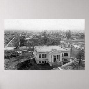 Póster View of Medford, Oregon and Library Photograph