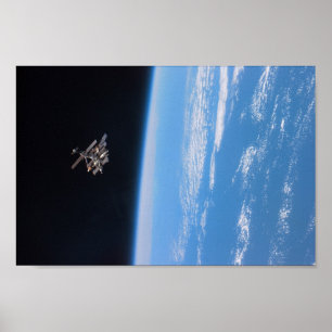 Póster View of Mir Space Station from Shuttle Atlantis