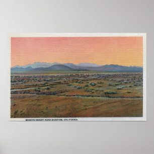 Póster View of Mohave Desert