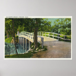 Póster View of Old North Bridge