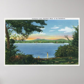 Póster View of Pontoosuc Lake