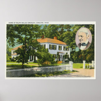Póster View of Ralph Waldo Emerson House