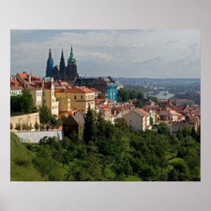 Póster View of Saint Vitus's Cathedral, Prague, Czech