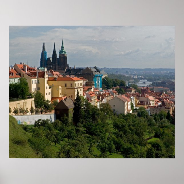 Póster View of Saint Vitus's Cathedral, Prague, Czech (Frente)