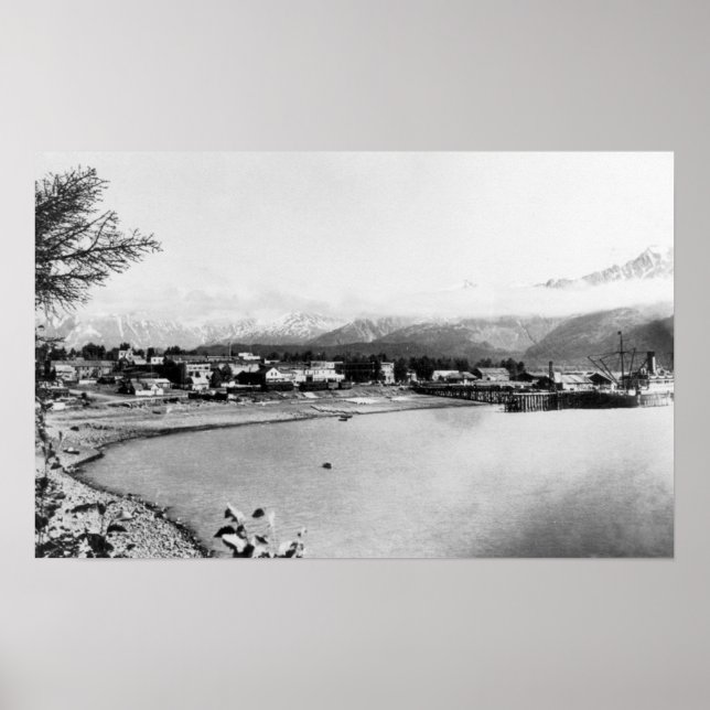 Póster View of Seward, Alaska PhotographSeward, AK (Frente)
