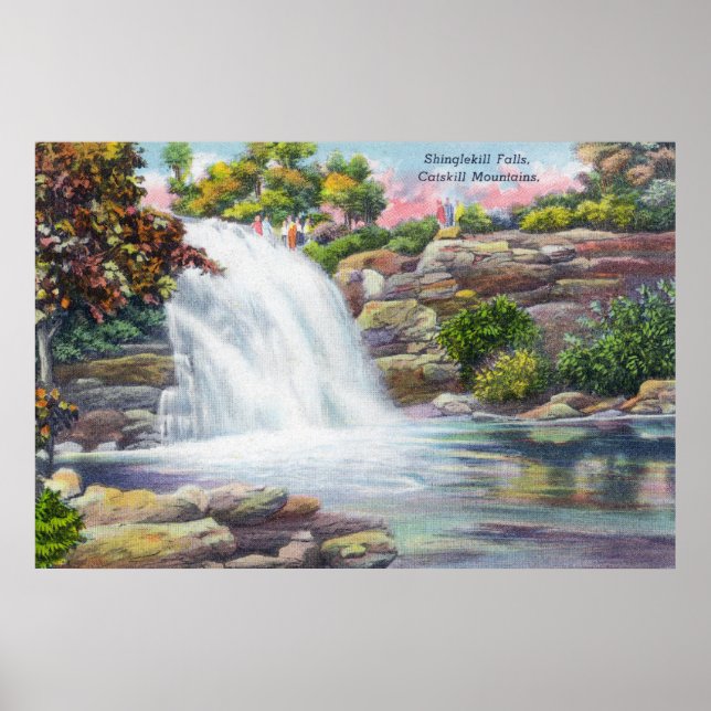 Póster View of Shinglekill Falls (Frente)
