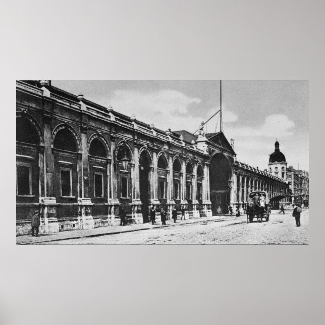 Póster View of Smithfield Meat Market, c.1905 (Frente)