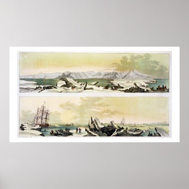 Póster View of Spitsbergen with 'The Dorothea' (colour en (Frente)