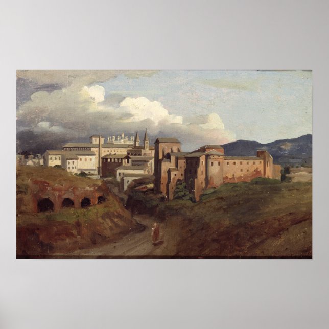 Póster View of St. John Lateran, Rome, 1822 (Frente)