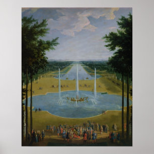 Póster View of the Bassin d'Apollon