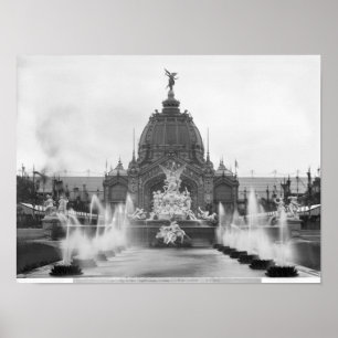 Póster View of the Central Dome and the Fountain