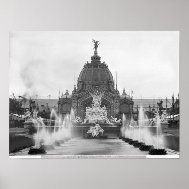 Póster View of the Central Dome and the Fountain (Frente)
