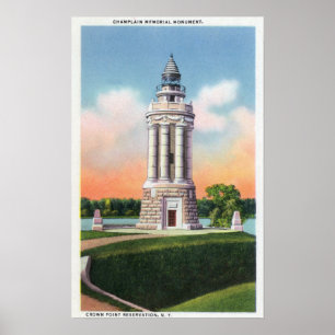 Póster View of the Champlain Memorial Monument