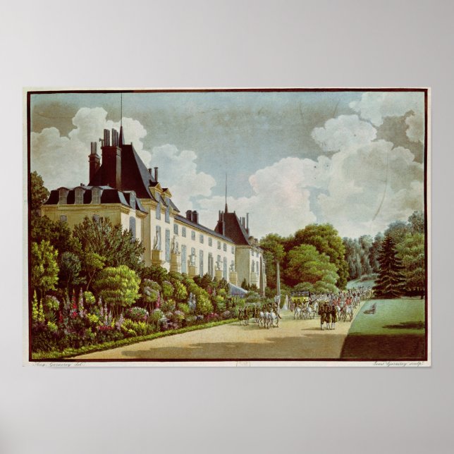 Póster View of the Chateau de la Malmaison (Frente)