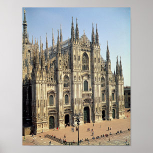 Póster View of the facade, begun 1386