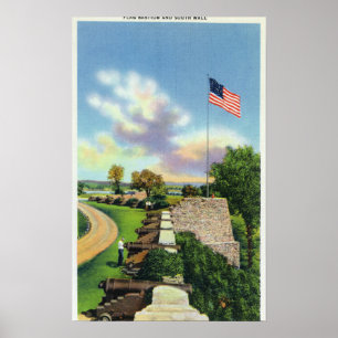 Póster View of the Flag Bastion and South Wall