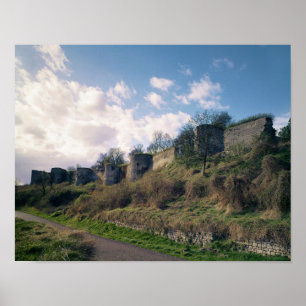 Póster View of the fortifications, 1226-42