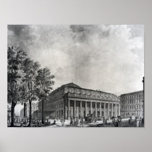 Póster View of the Grand Theatre, Bordeaux