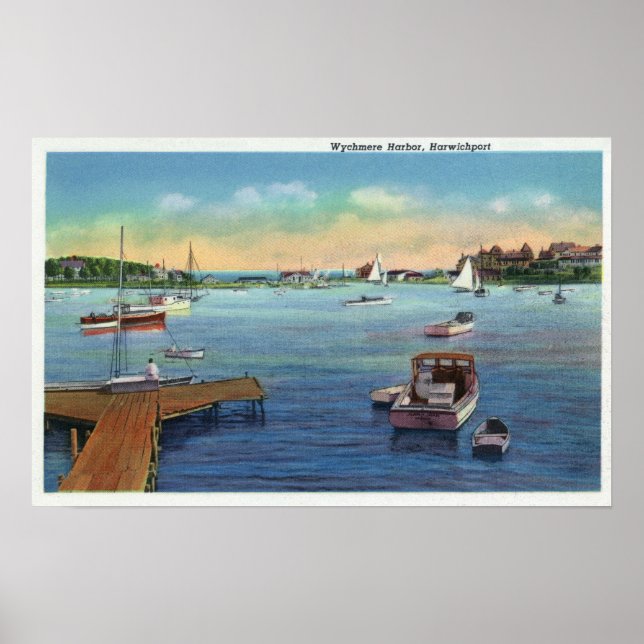 Póster View of the Harwichport Wychmere Harbor (Frente)