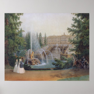 Póster View of the Marly Cascade