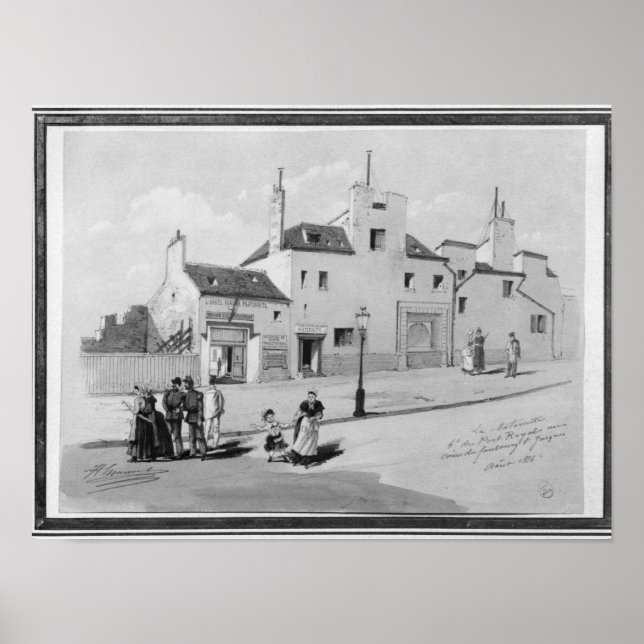 Póster View of the Maternite Port-Royal, August 1886 (Frente)