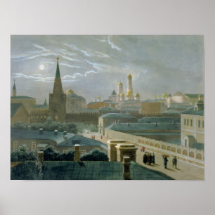 Póster View of the Moscow Kremlin, 1840's