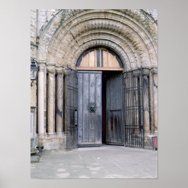 Póster View of the North Door of Durham Cathedral (Frente)