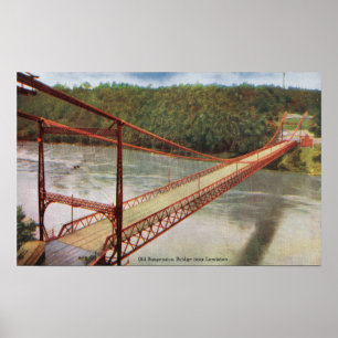Póster View of the Old Suspension Bridge